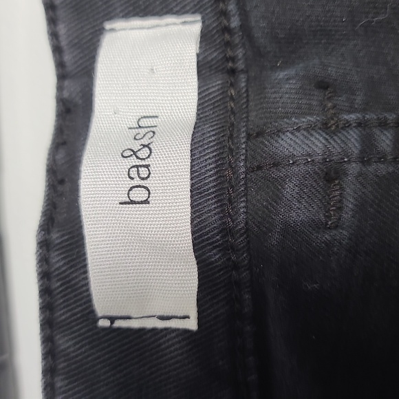 BA&SH NWT Brune Bermuda Blackstone Lady Long Shorts Demin Cotton Black Size 2 - Picture 10 of 16